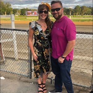 Hi/ low flowy dress size small